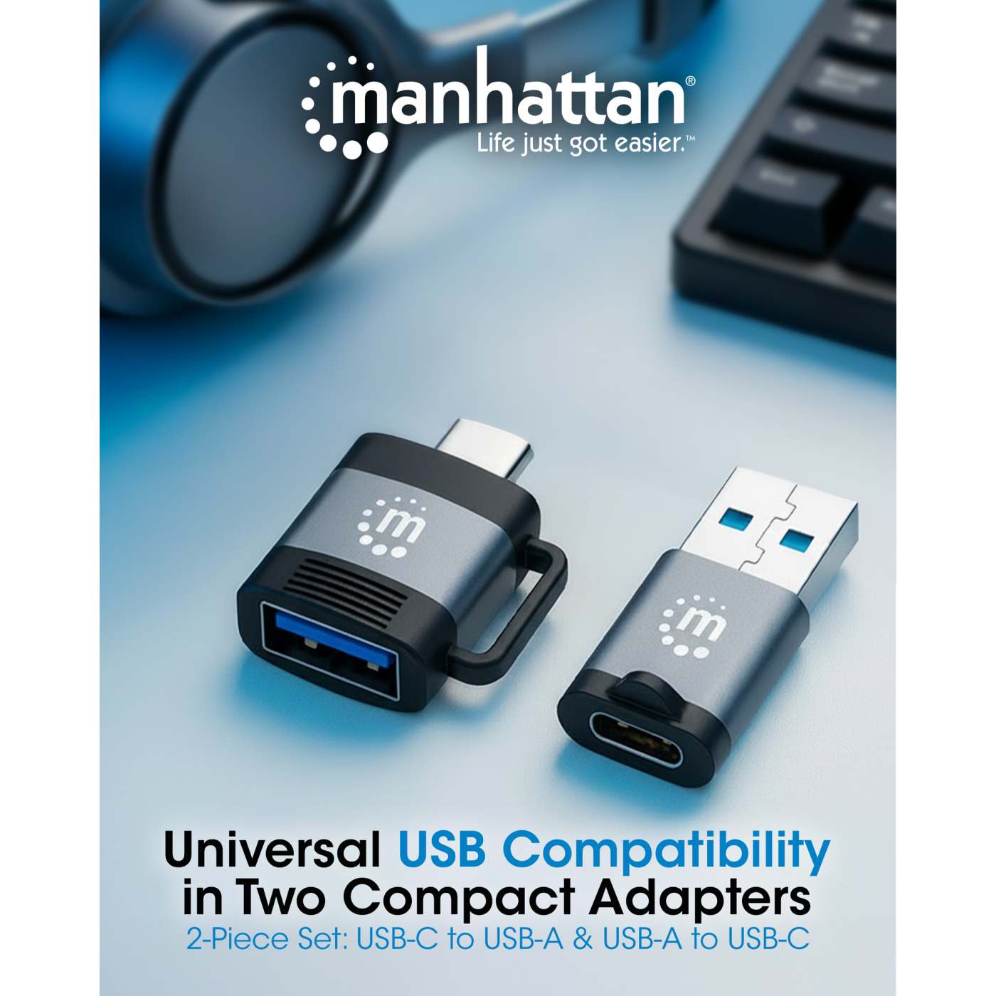 2-teiliges Set: USB-C auf USB-A-Adapter & USB-A auf USB-C-Adapter Image 11