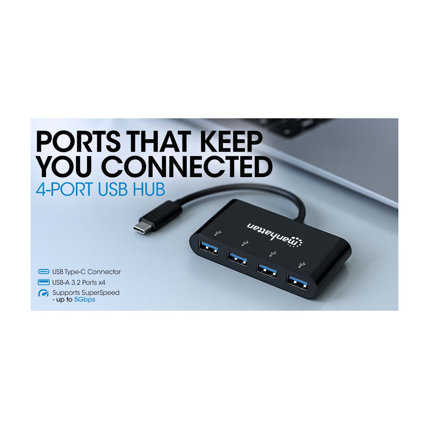 4-Port USB 3.0 Typ-C Hub Image 6