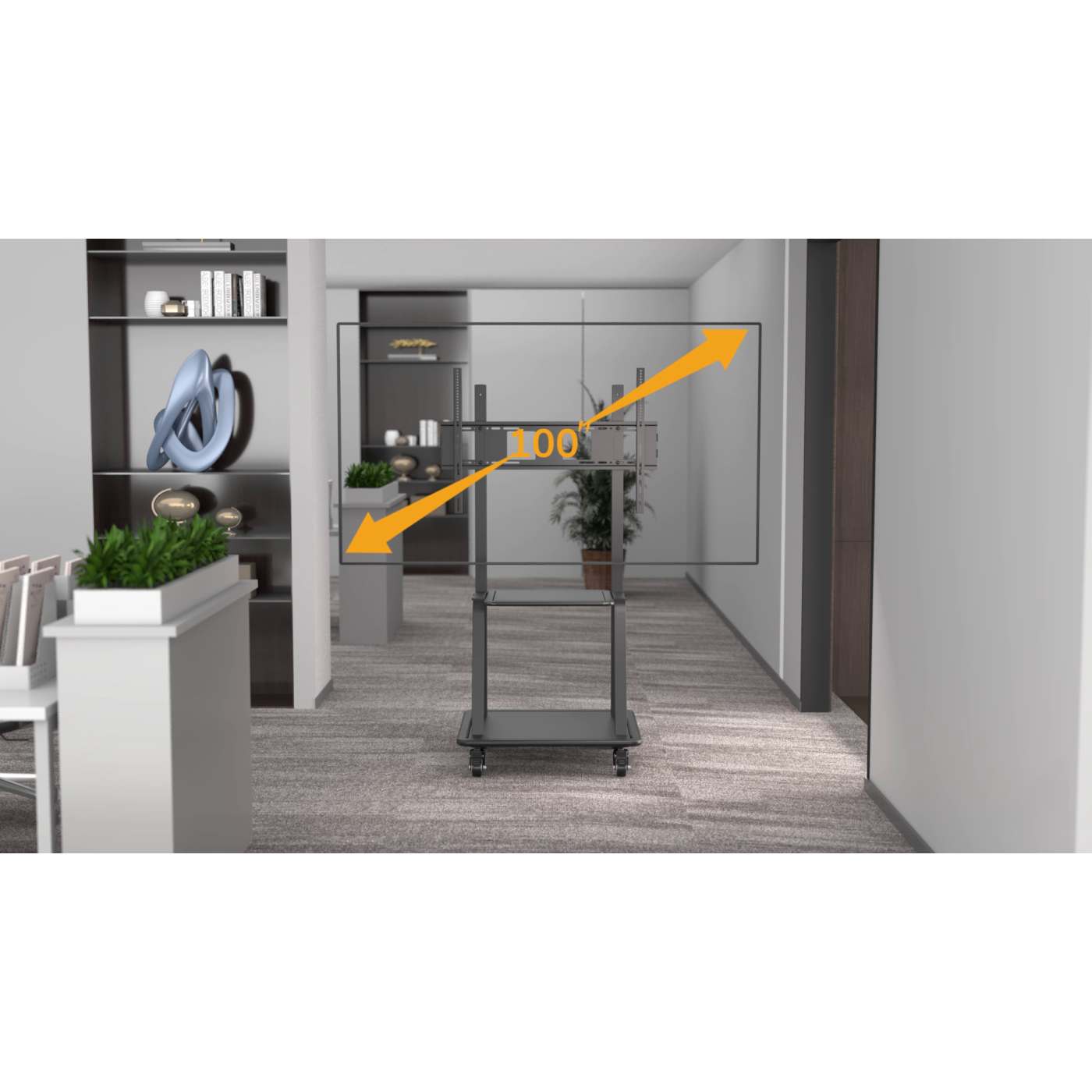 Universal TV-Ständer auf Rollen mit besonders hoher Traglast Image 8