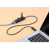 3-Port USB 3.0 Typ-C / Typ-A Kombo-Hub mit Gigabit Ethernet-Netzwerkadapter Image 7