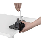 Aluminium-Tischhalterung mit Gasdruckfeder für zwei Monitore & 8-in-1-Dockingstation Image 15