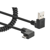 Spiralkabel USB-A auf Micro-USB Ladekabel Image 3