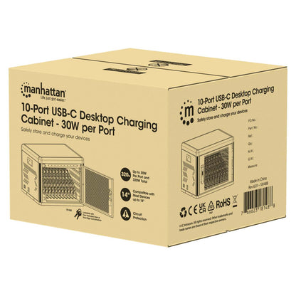 10-Port USB-C Desktop Ladeschrank - 30W pro Port Packaging Image 2