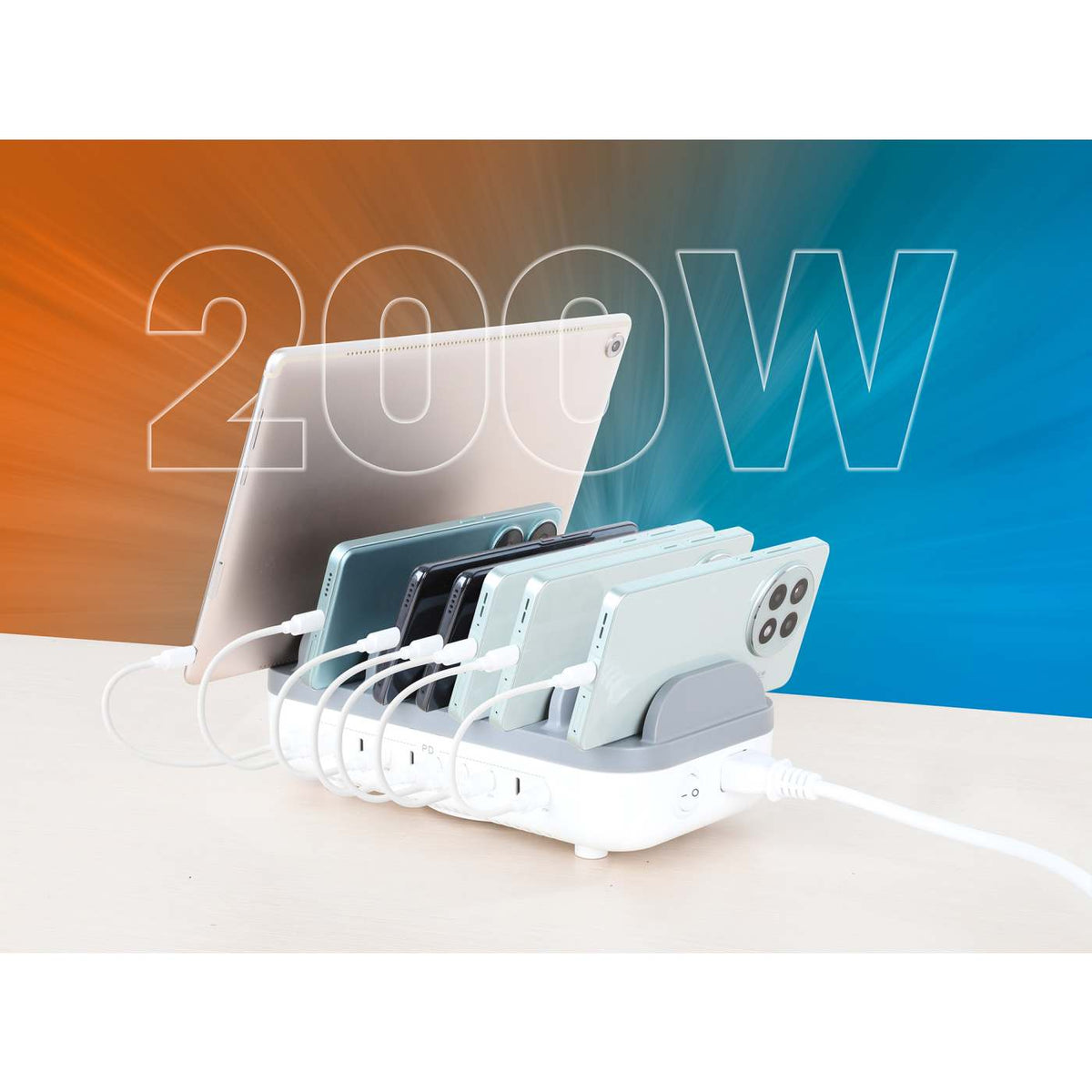 10-Port USB-C Power Delivery-Ladestation - 20W pro Port Image 7
