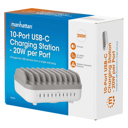 10-Port USB-C Power Delivery-Ladestation - 20W pro Port Packaging Image 2