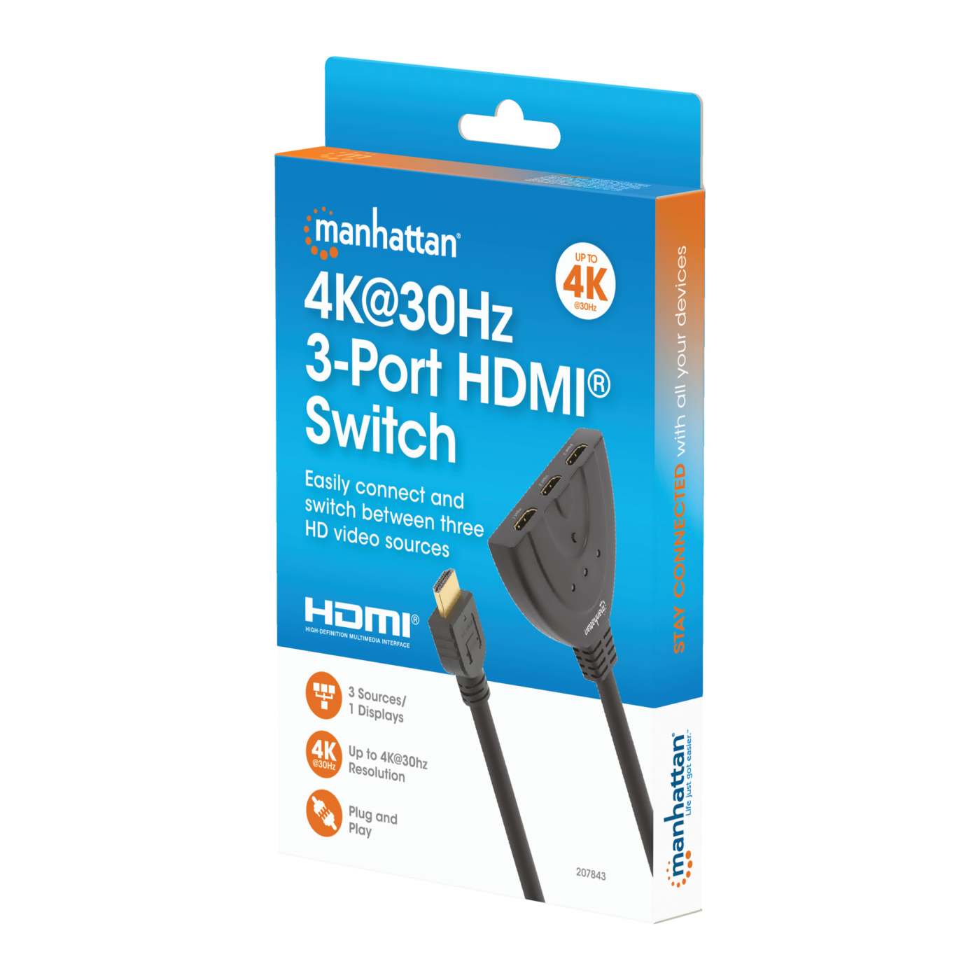 1080p 3-Port HDMI-Switch Packaging Image 2