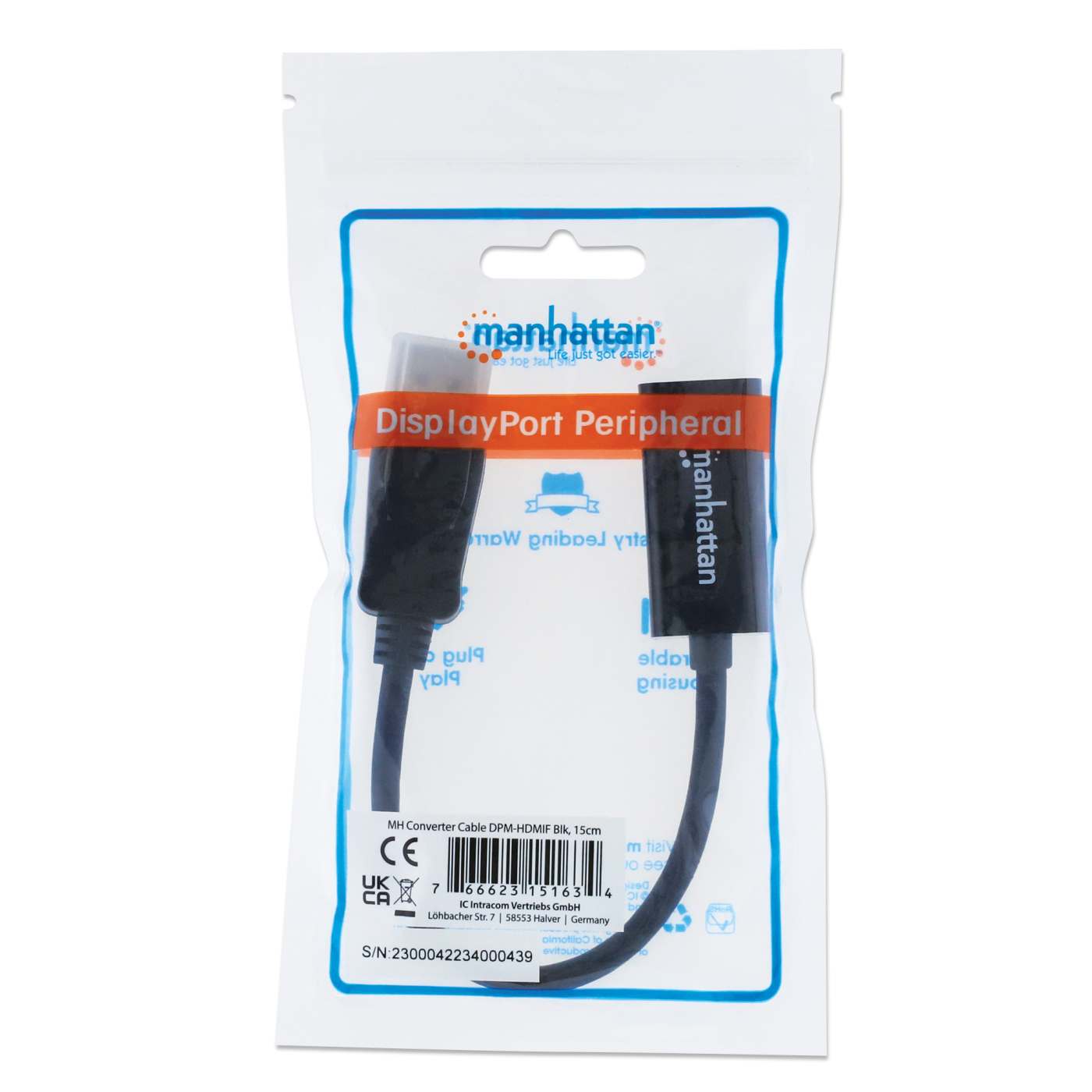 Passiver DisplayPort auf HDMI-Kabeladapter Packaging Image 2