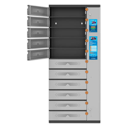 USB-C Ladeschrank mit 11 Schließfächern - 65W pro Port Image 9