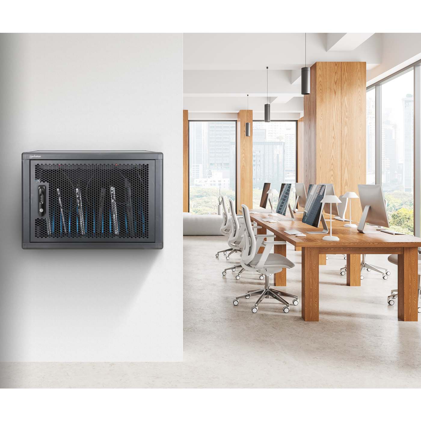 12-Port USB-C Desktop Ladeschrank 780 W Image 4