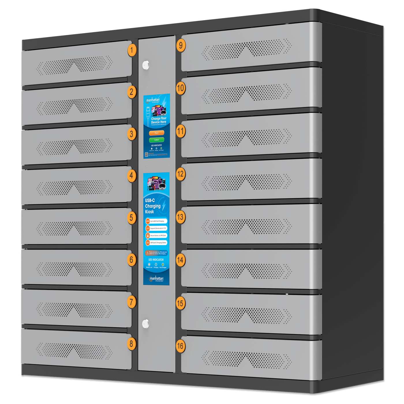 USB-C Ladeschrank mit 16 Schließfächern 850 W Image 1