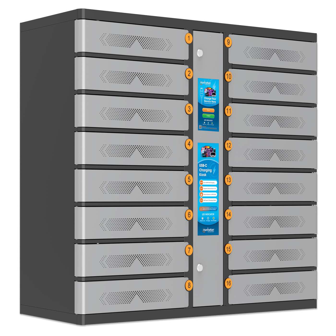 USB-C Ladeschrank mit 16 Schließfächern 850 W Image 3