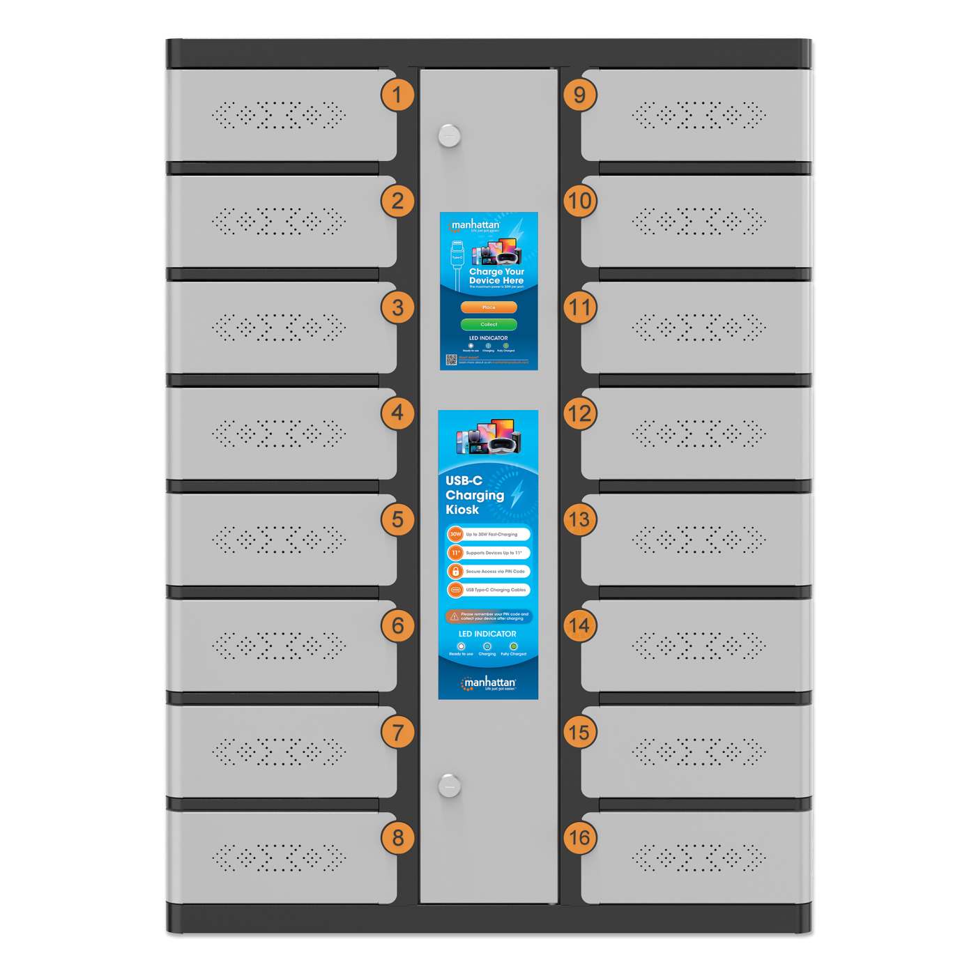 USB-C Ladeschrank mit 16 Schließfächern 500 W Image 5