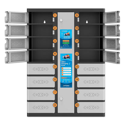 USB-C Ladeschrank mit 16 Schließfächern 500 W Image 8