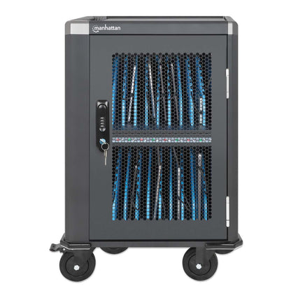 20-Port USB-C Ladeschrank auf Rollen - 30W pro Port Image 13