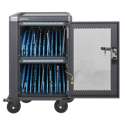 20-Port USB-C Ladeschrank auf Rollen - 30W pro Port Image 3