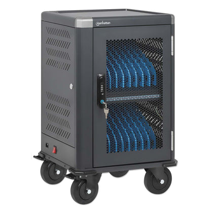 20-Port USB-C Ladeschrank auf Rollen - 30W pro Port Image 4