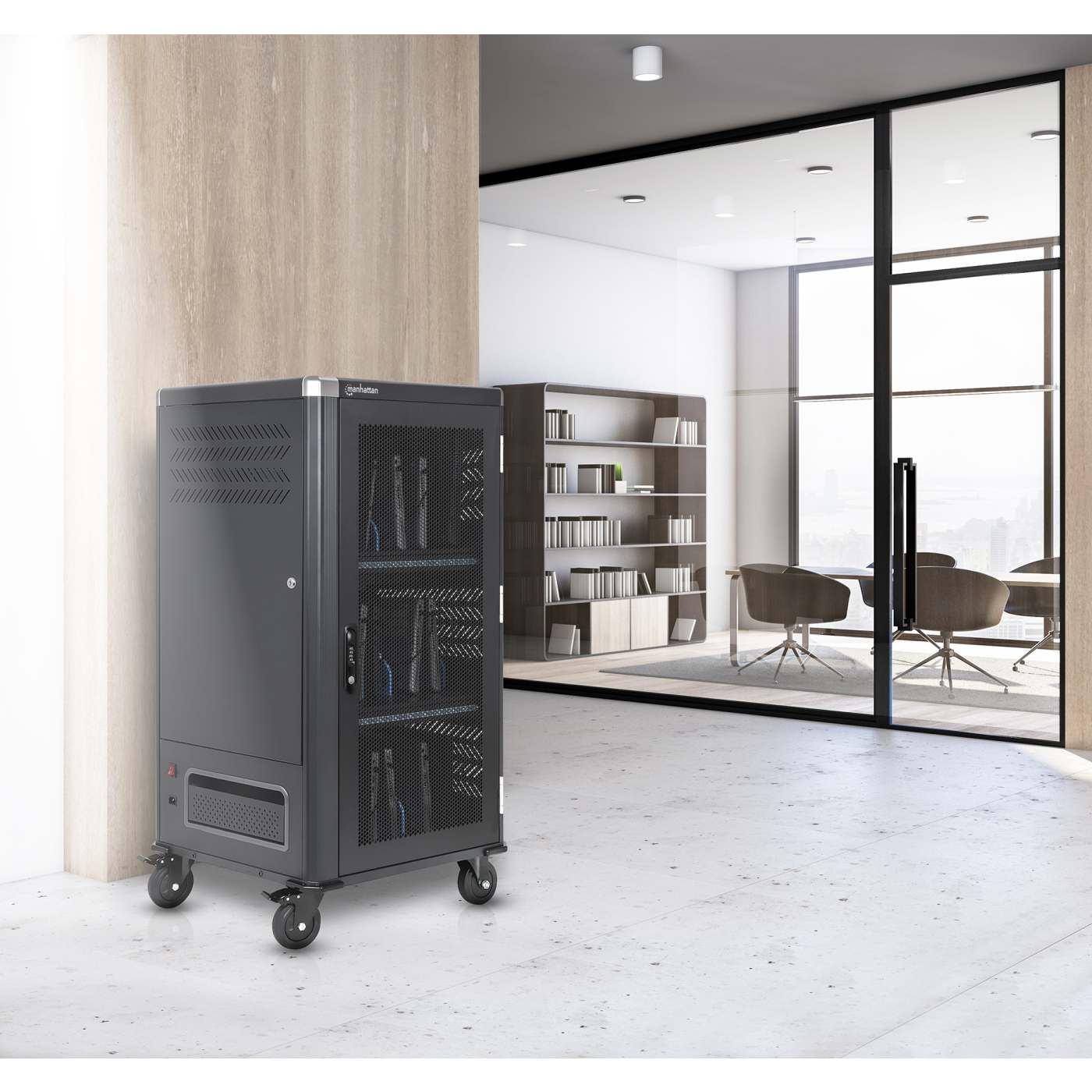 30-Port USB-C Ladeschrank auf Rollen 1920 W Image 7