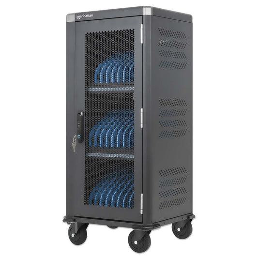 30-Port USB-C Ladeschrank auf Rollen - 30W pro Port Image 1