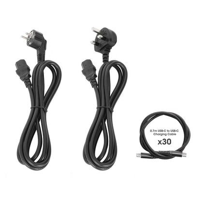 30-Port USB-C Ladeschrank auf Rollen - 30W pro Port Image 14