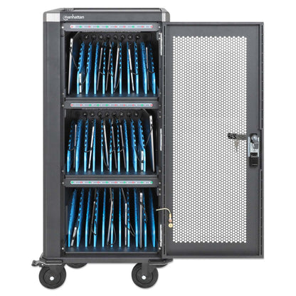 30-Port USB-C Ladeschrank auf Rollen - 30W pro Port Image 3