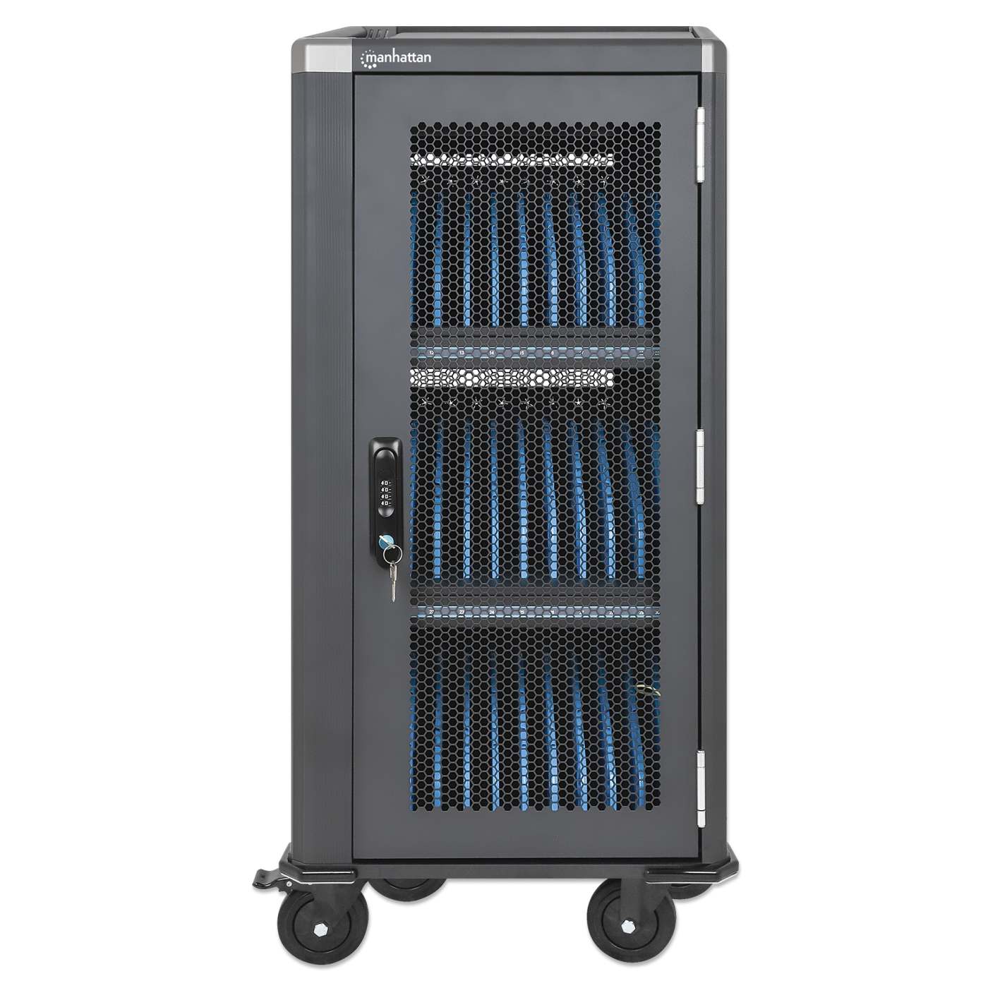 30-Port USB-C Ladeschrank auf Rollen - 30W pro Port Image 6