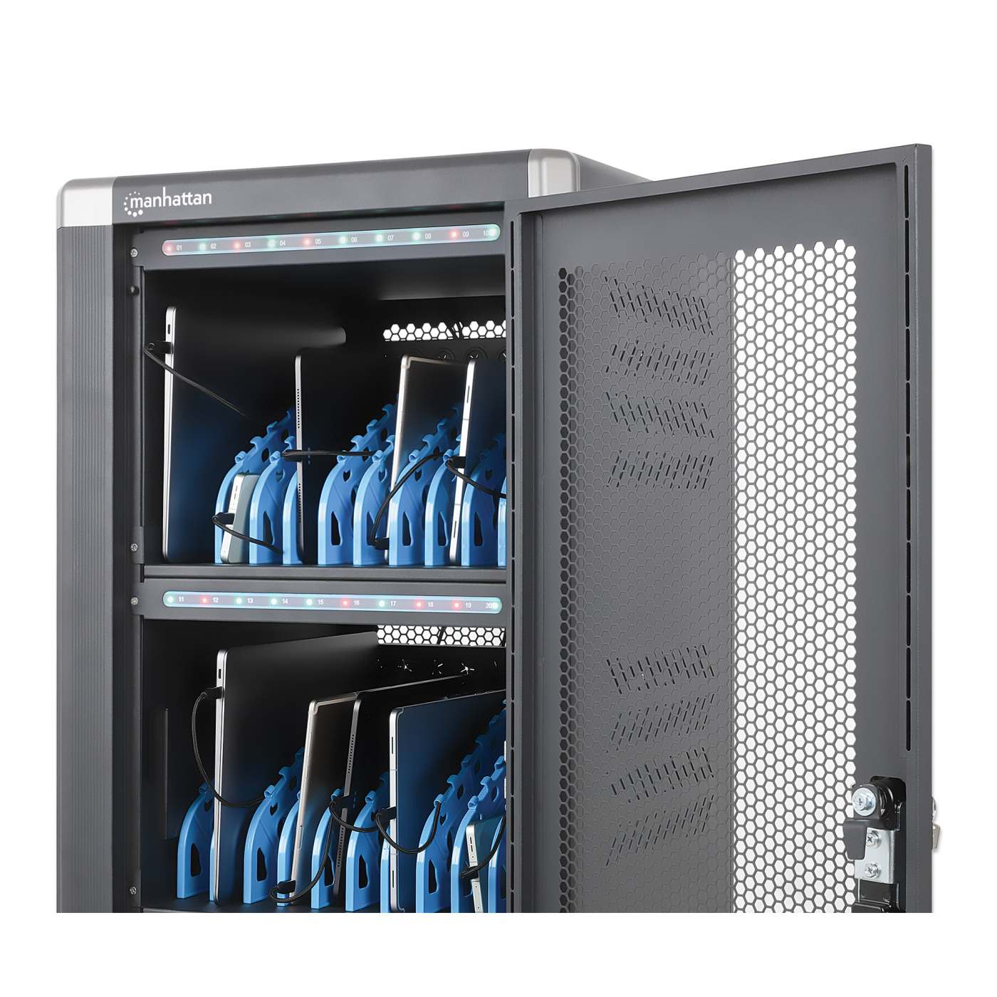 30-Port USB-C Ladeschrank auf Rollen - 30W pro Port Image 8