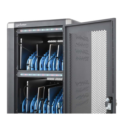 30-Port USB-C Ladeschrank auf Rollen - 30W pro Port Image 8