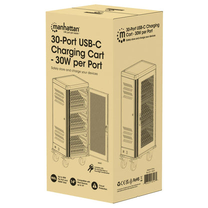 30-Port USB-C Ladeschrank auf Rollen - 30W pro Port Packaging Image 2