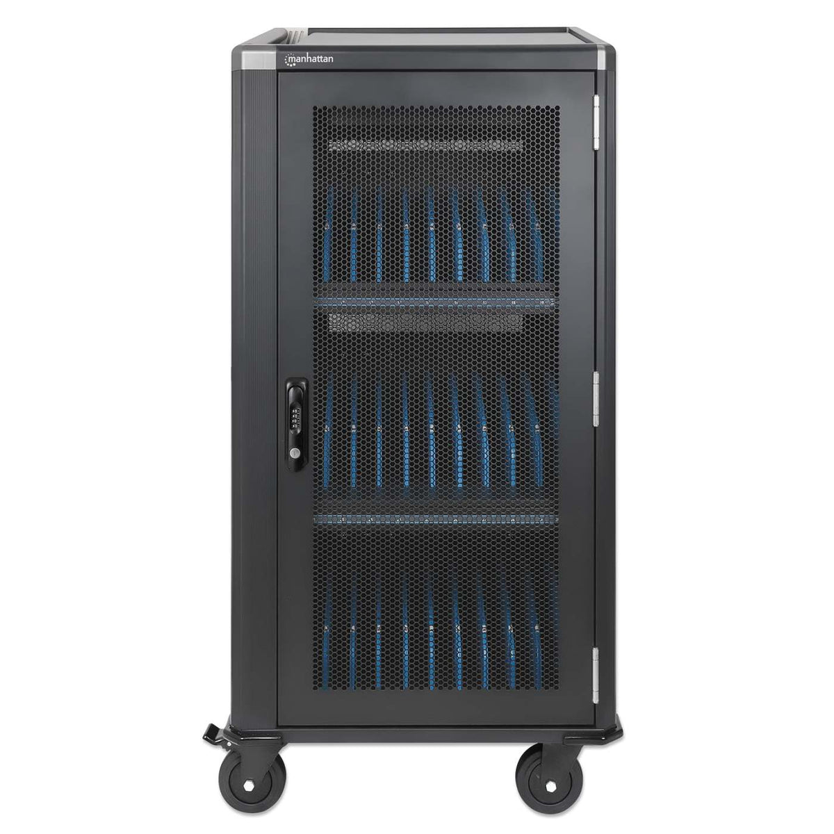 30-Port USB-C Ladeschrank auf Rollen - 65W pro Port Image 7