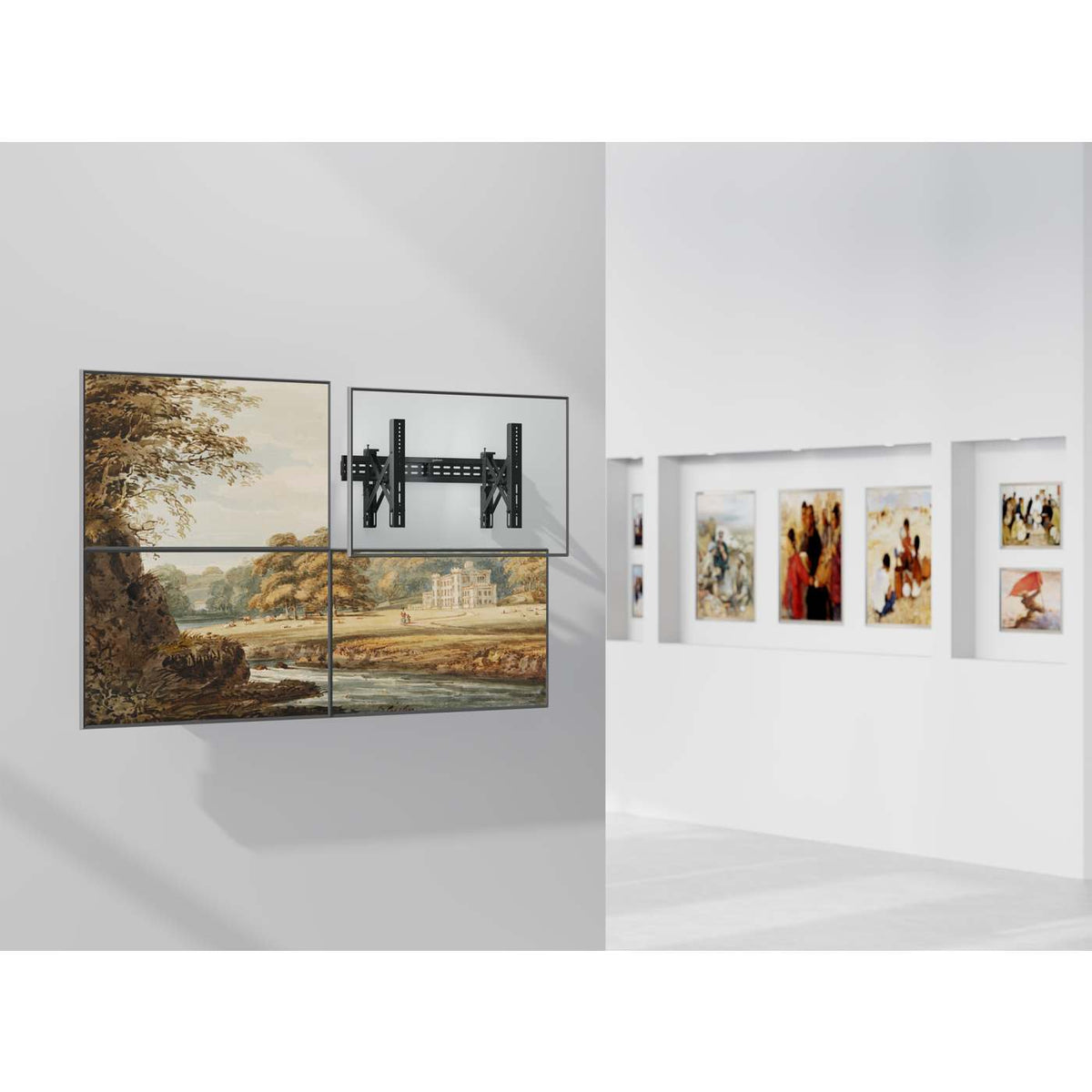 Videowand-Halterung, verstellbar und ausziehbar, für 37 bis 80 Zoll Image 3