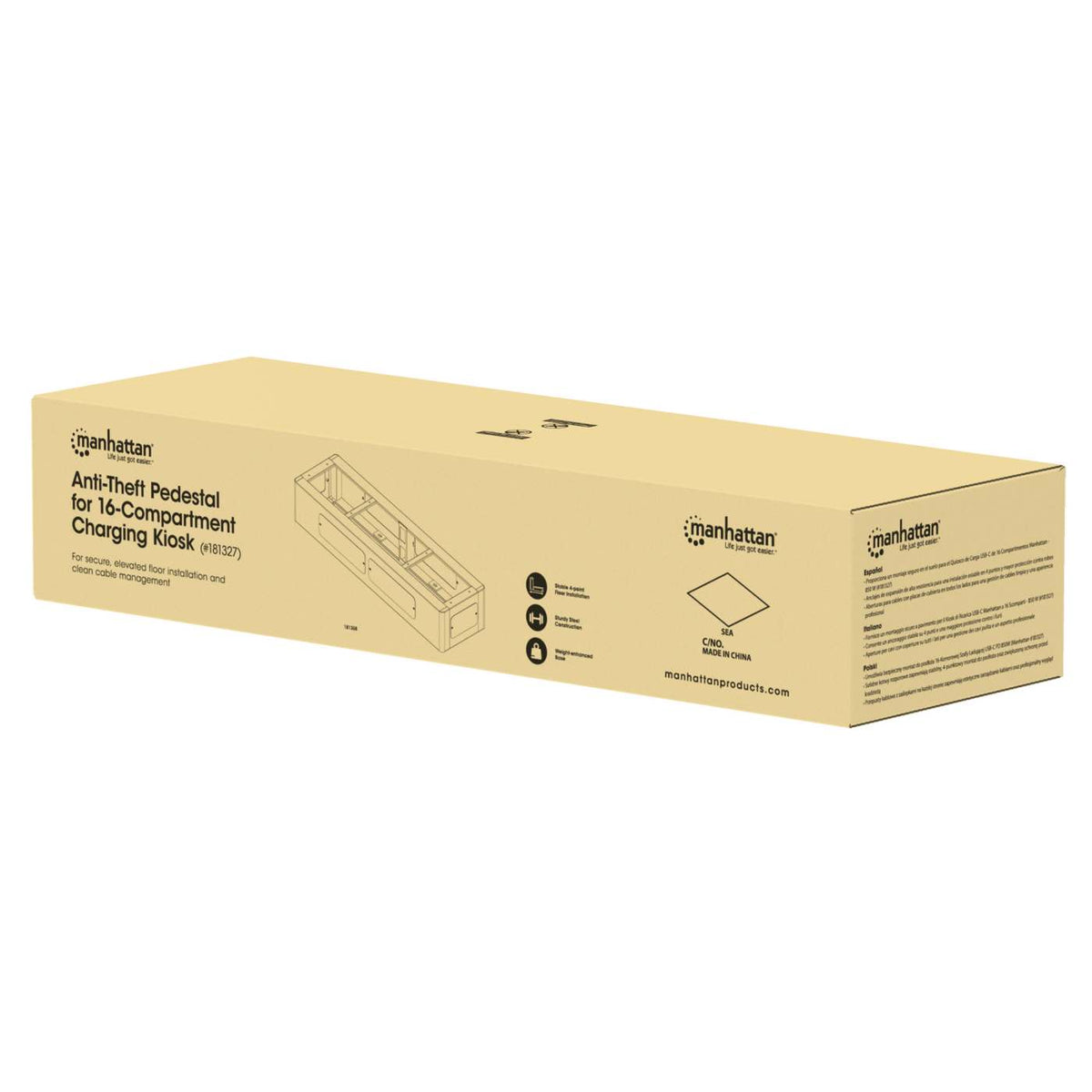 Anti-Diebstahl-Sockel für Ladeschrank mit 16 Schließfächern (181327) Packaging Image 2