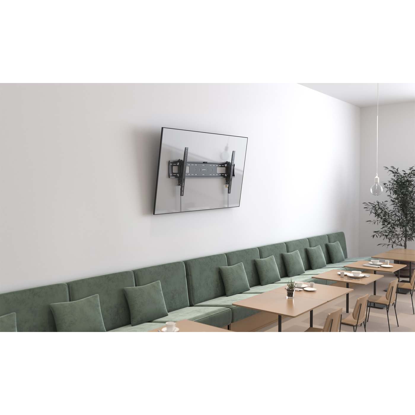 Anti-Diebstahl TV-Wandhalterung, neigbar und ausziehbar Image 3