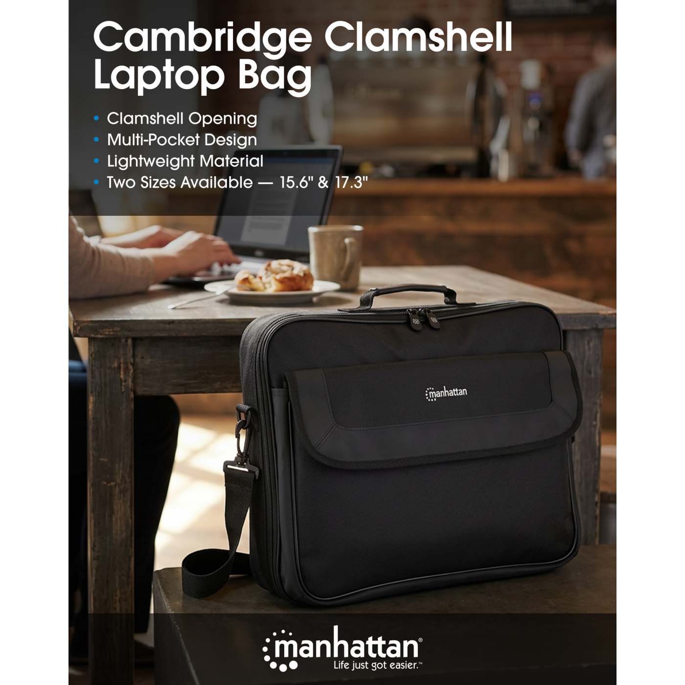 Cambridge Clamshell Laptoptasche 17,3" Image 11