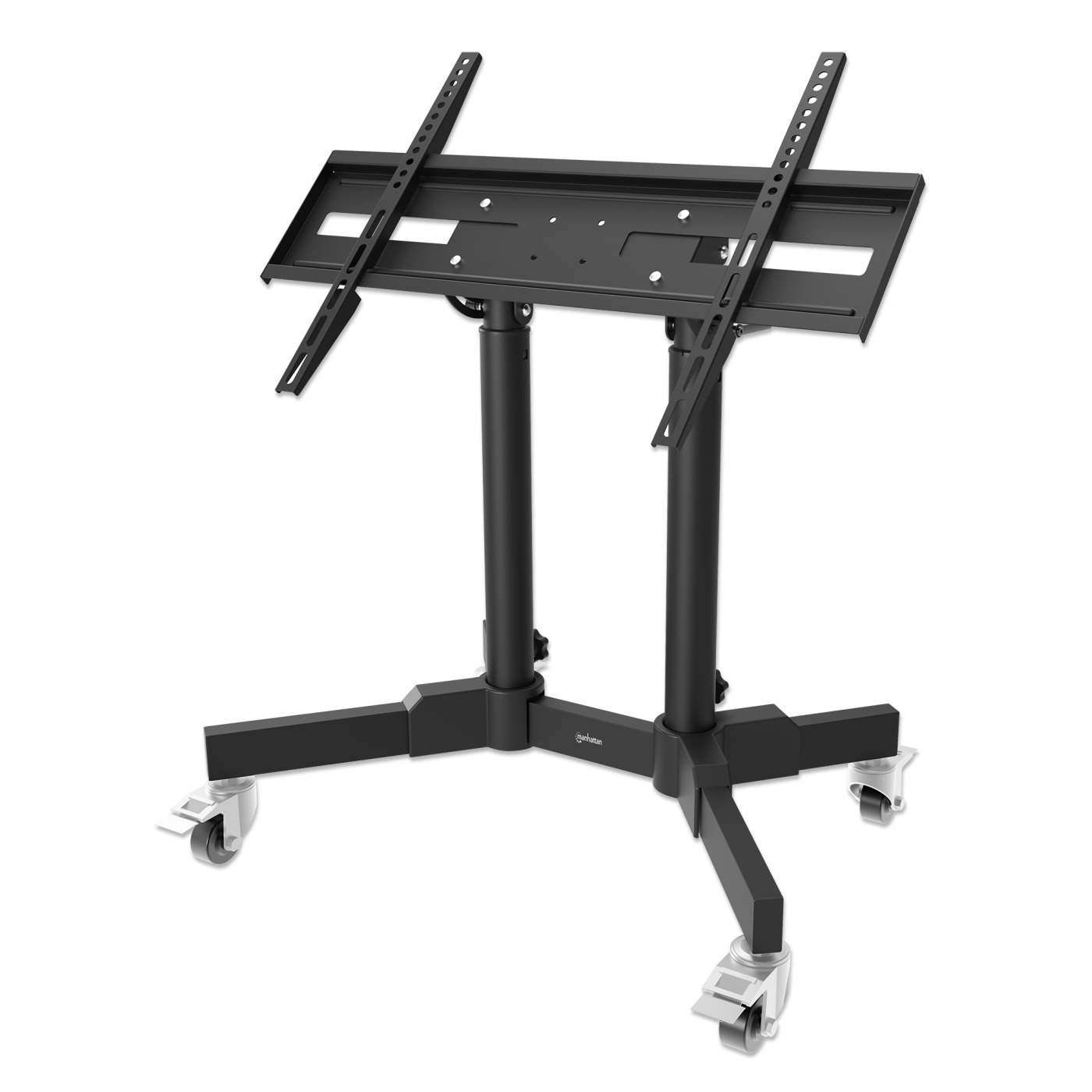 Kompakter TV-Ständer auf Rollen für 23 bis 70 Zoll, neigbar und höhenverstellbar Image 1