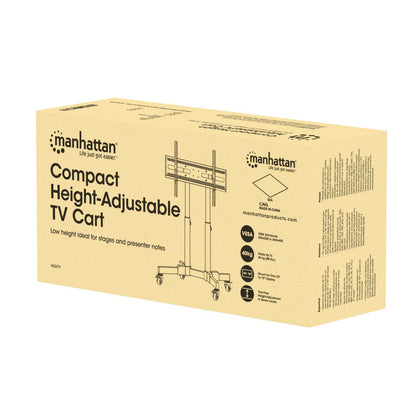 Kompakter TV-Ständer auf Rollen für 23 bis 70 Zoll, neigbar und höhenverstellbar Packaging Image 2