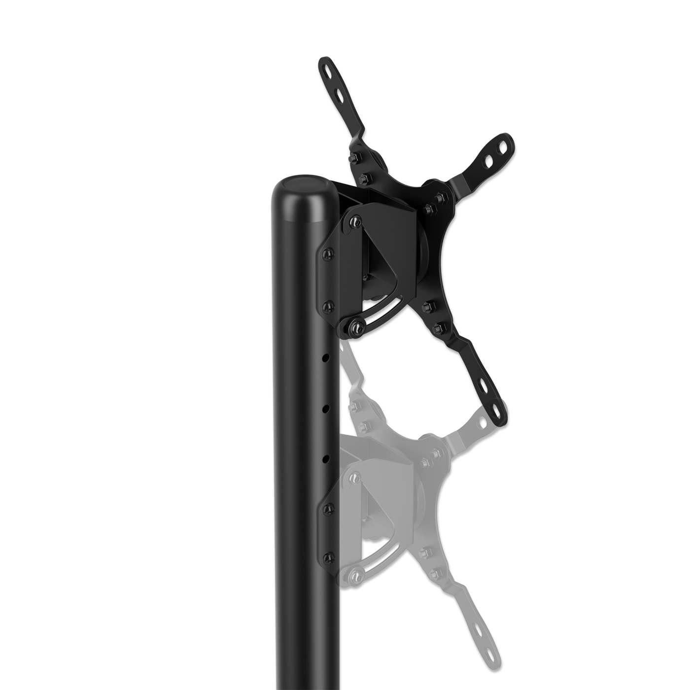 Kompakter TV- und Monitorständer auf Rollen für 13 bis 50 Zoll, neigbar und höhenverstellbar Image 11