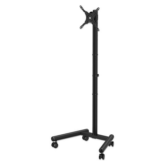 Kompakter TV- und Monitorständer auf Rollen für 13 bis 50 Zoll, neigbar und höhenverstellbar Image 1