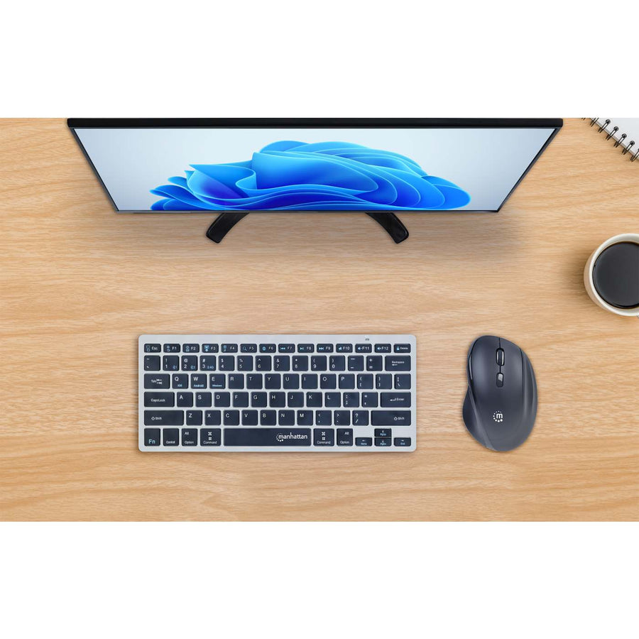 Ergonomische Kabellose Maus mit 2-in-1 USB-Empfänger
