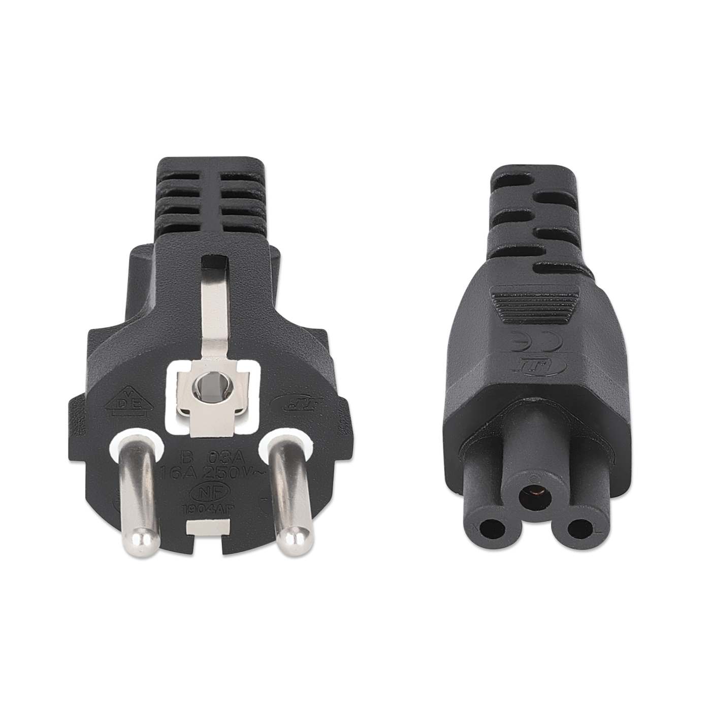 Stromkabel C5 auf Schutzkonktakt EU CEE 7/7, 3 m Image 3