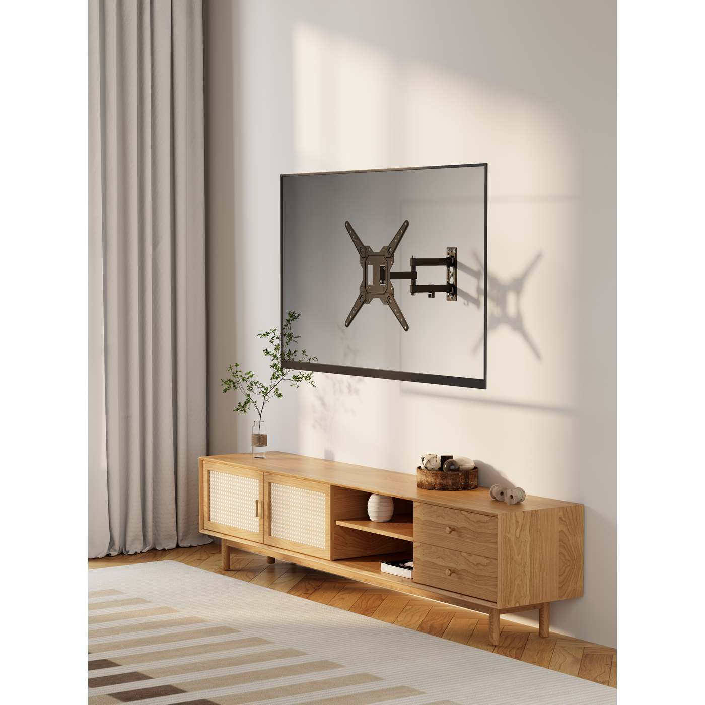 TV-Wandhalterung mit vollbeweglichem Schwenkarm Image 5