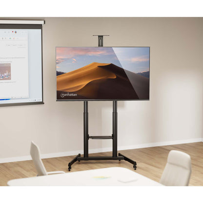 Multimedia TV-Ständer auf Rollen für 60 bis 120 Zoll, neigbar und höhenverstellbar Image 3