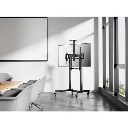 Motorisierter Multimedia TV-Ständer auf Rollen für 55 bis 100 Zoll, elektrisch höhenverstellbar Image 2