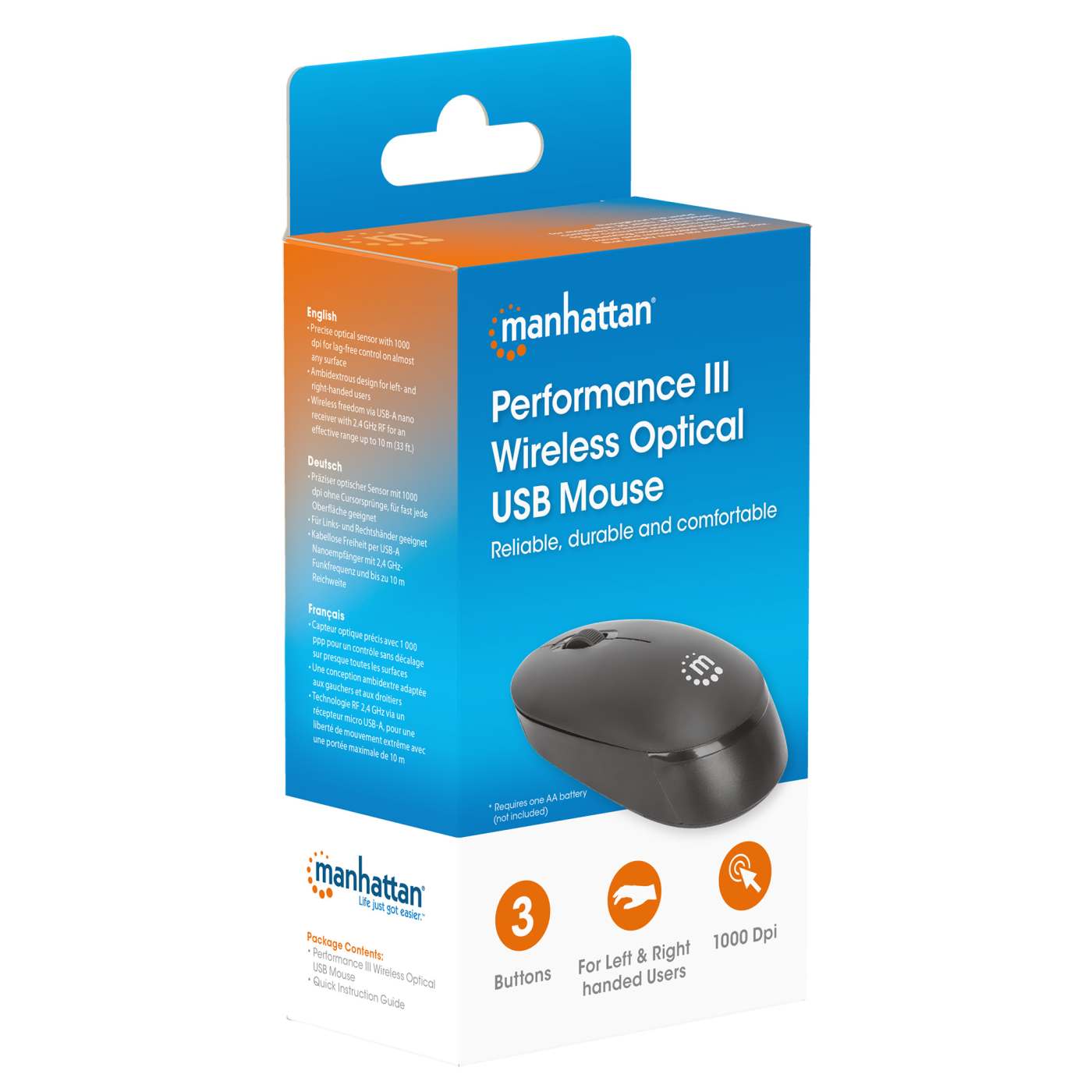 Performance III Kabellose USB-Maus Packaging Image 2