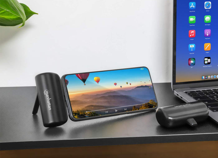 Kompakte Powerbank mit USB-C-Stecker