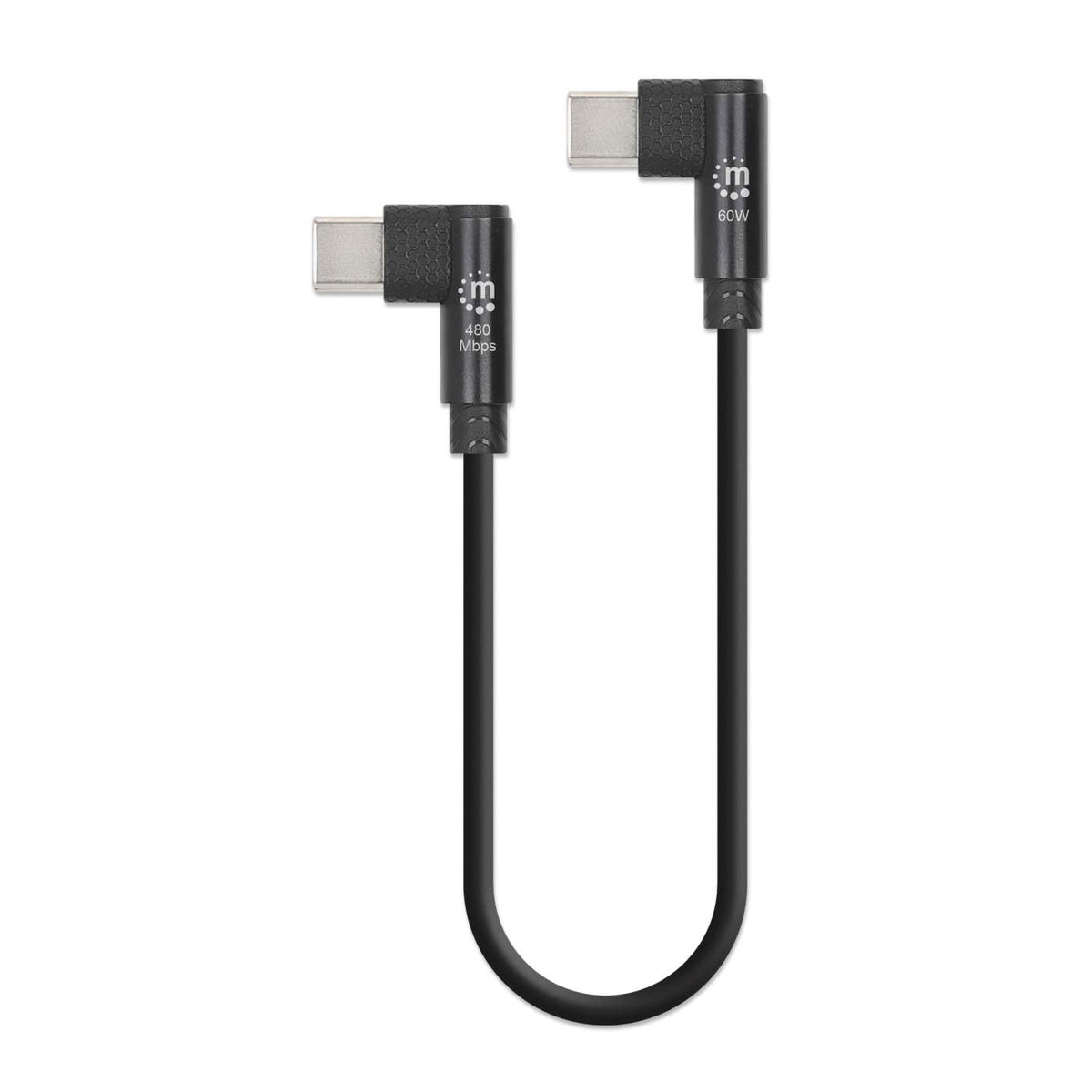 Kurzes USB-C-Ladekabel 60 W, 20 cm, 5er-Pack Image 2