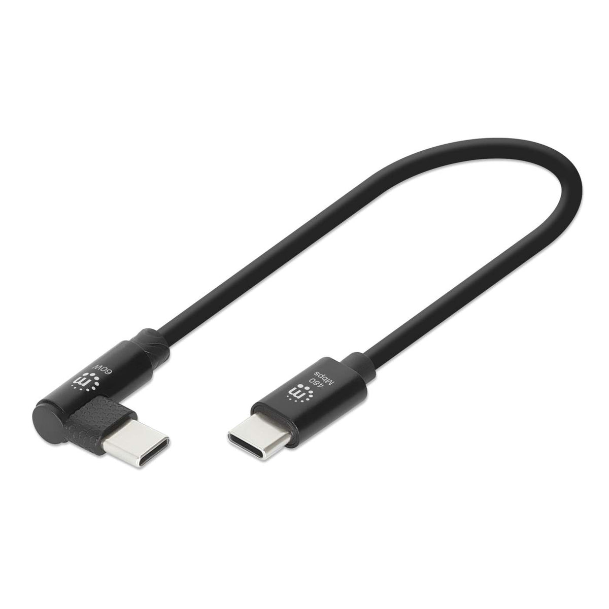 Kurzes USB-C-Ladekabel 60 W, 20 cm, 5er-Pack Image 3