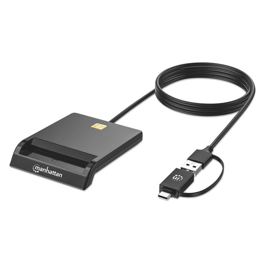 Chipkartenleser/ Smartcard-Lesegerät mit USB-C / USB-A Kombo-Stecker Image 1