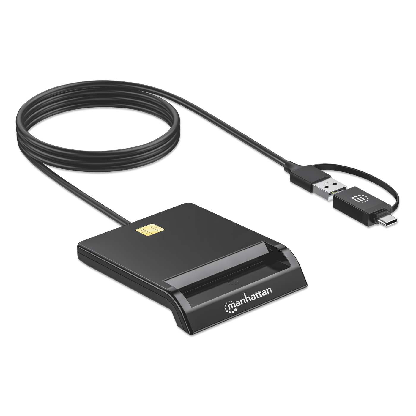 Chipkartenleser/ Smartcard-Lesegerät mit USB-C / USB-A Kombo-Stecker Image 5