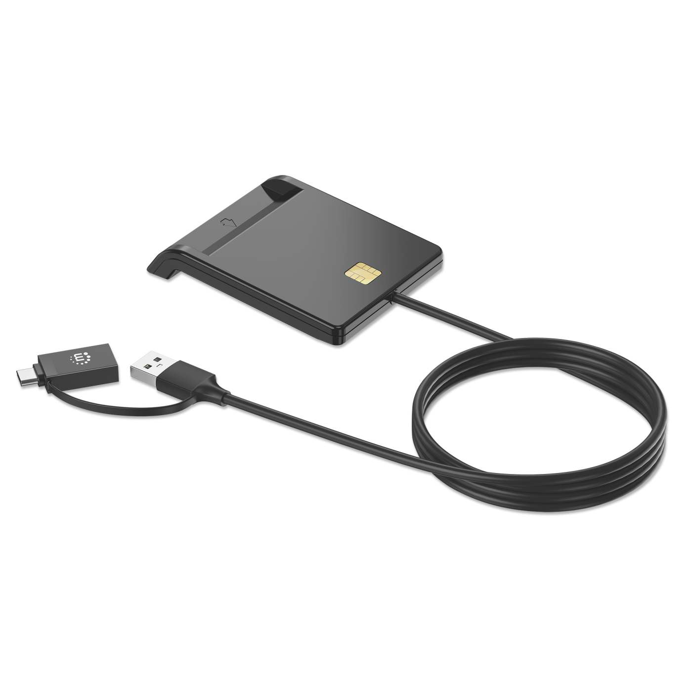 Chipkartenleser/ Smartcard-Lesegerät mit USB-C / USB-A Kombo-Stecker Image 7