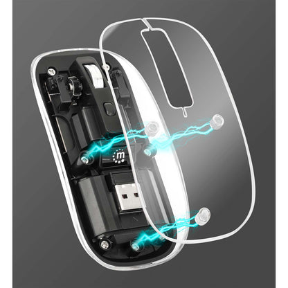 Transparente Wiederaufladbare Kabellose USB-Maus Image 3